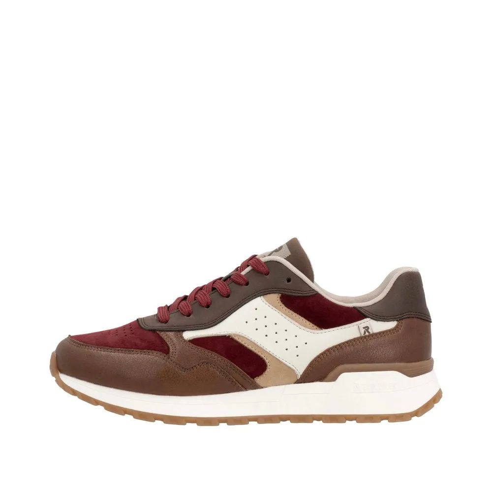 Rieker Schuhe W0607-35 Schnürschuhe Braun/Bordeaux Mehrfarbig