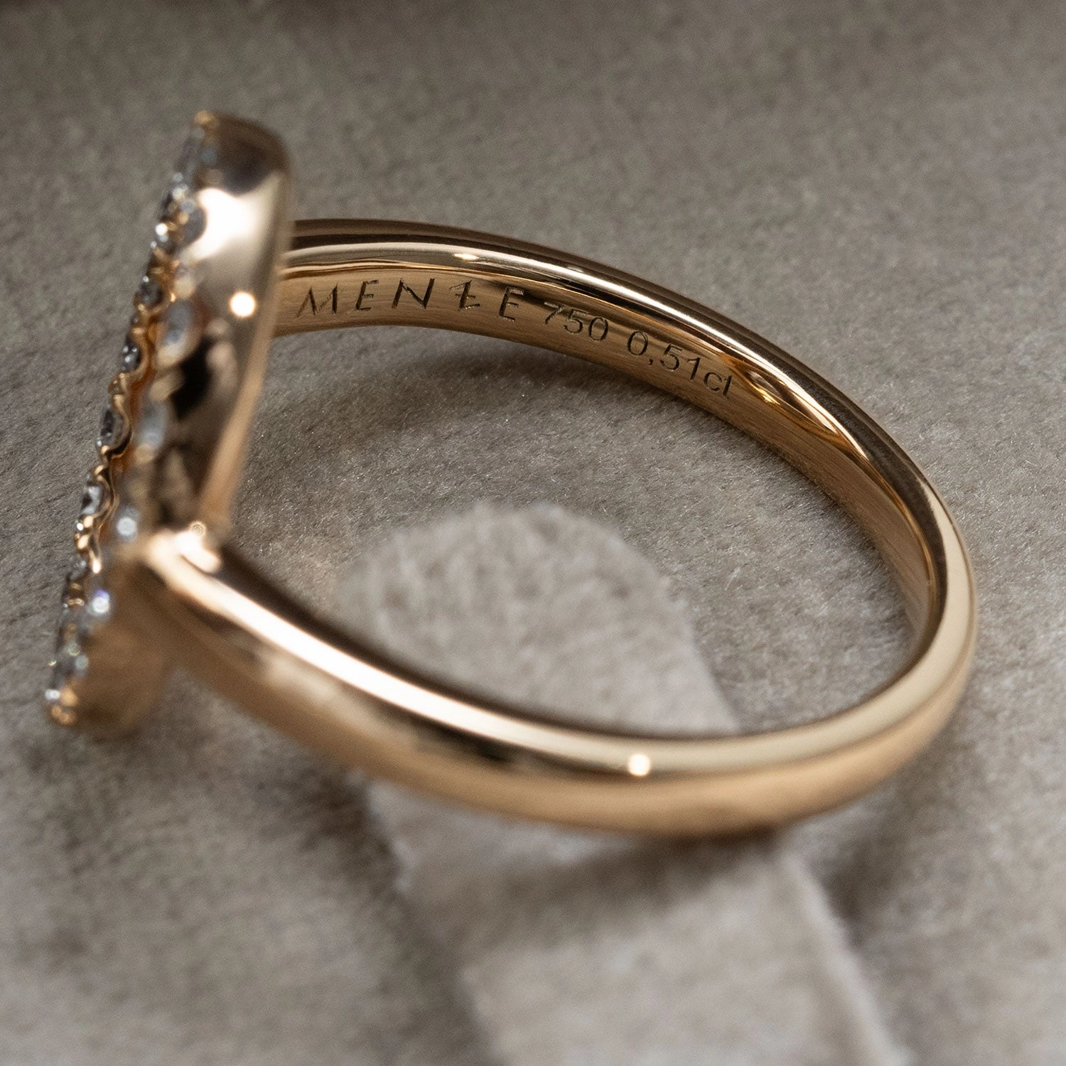 Ring Elipse 750 Rosegold 18 Brillianten 0,51ct.