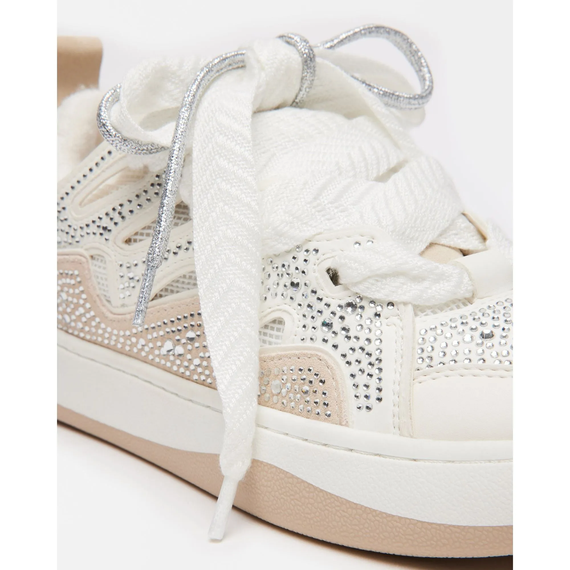 STRAHLENDE WEIßE RHINESTONES ecco Schuhe