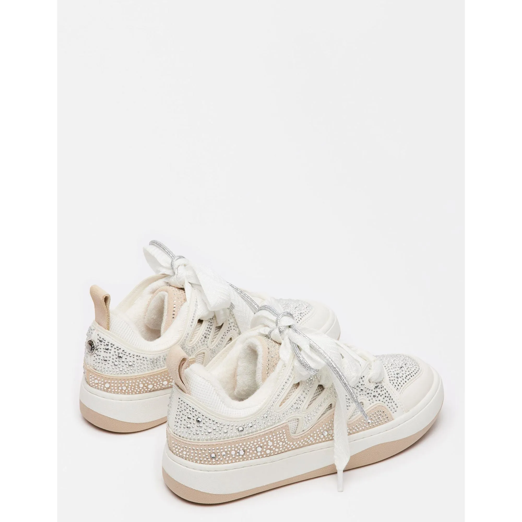 STRAHLENDE WEIßE RHINESTONES ecco Schuhe