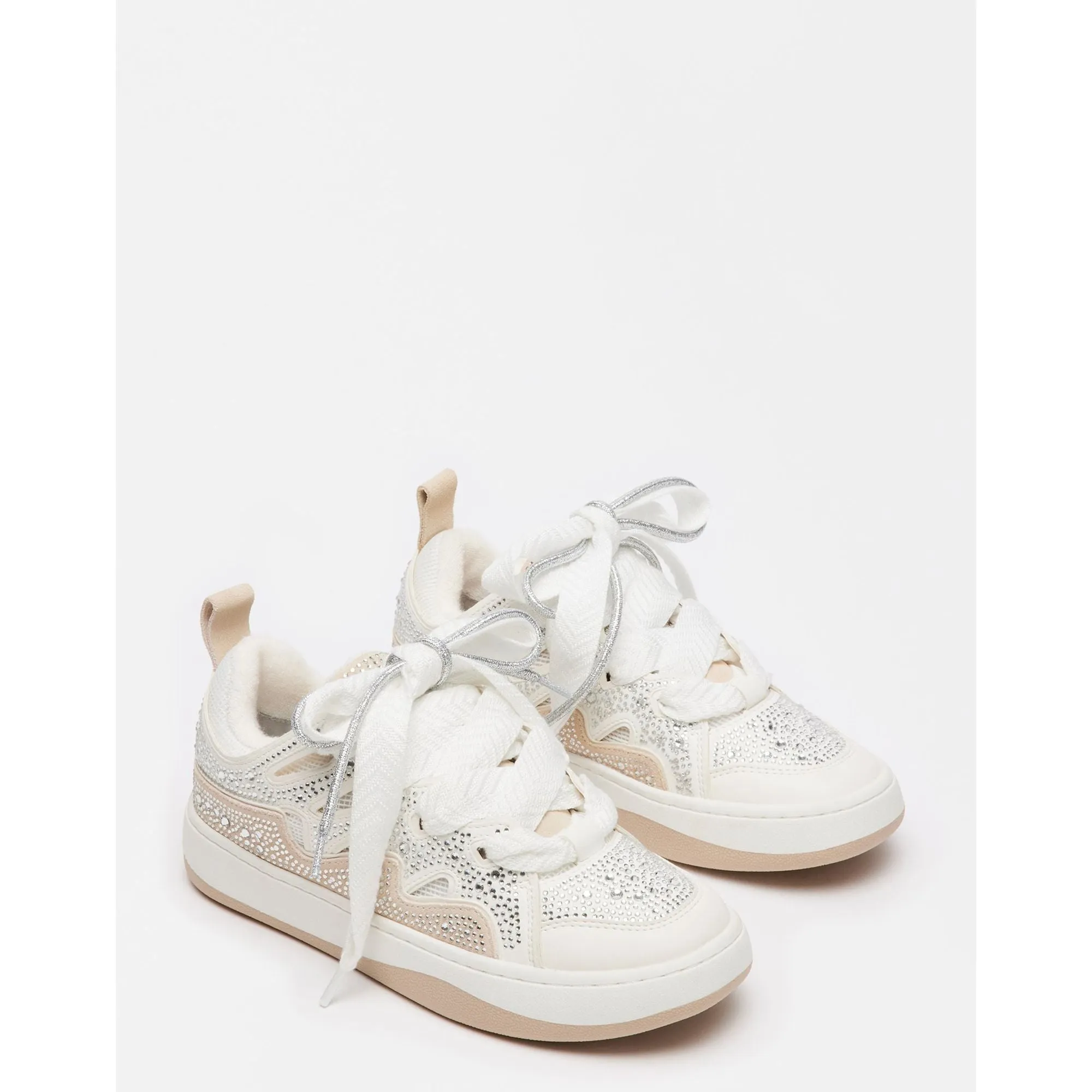 STRAHLENDE WEIßE RHINESTONES ecco Schuhe