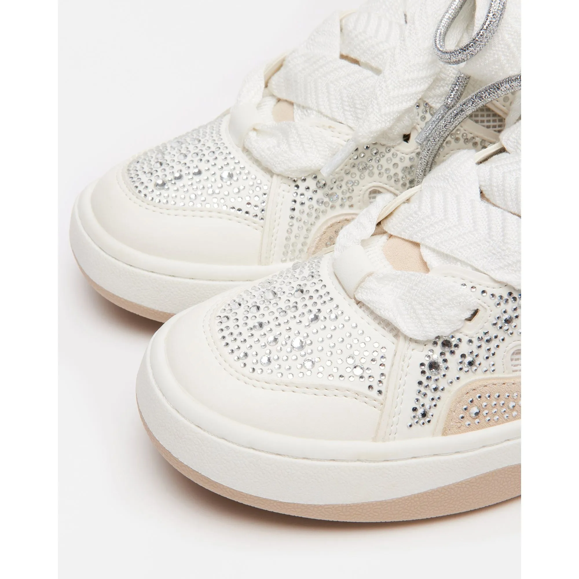 STRAHLENDE WEIßE RHINESTONES ecco Schuhe