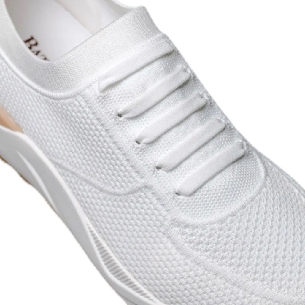 Ronaldo Weiße Gestrickte Sneaker