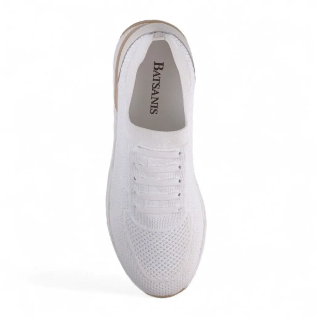 Ronaldo Weiße Gestrickte Sneaker