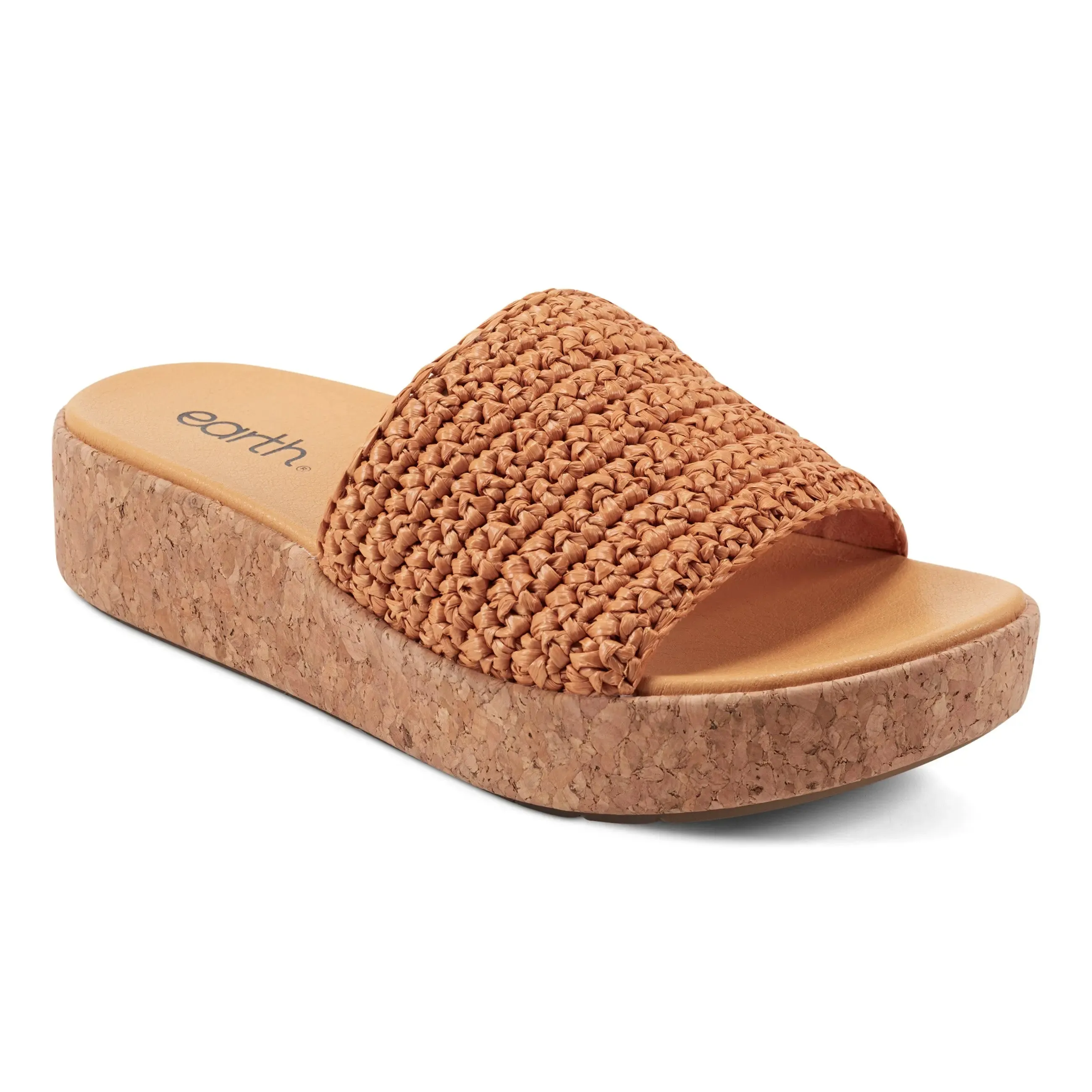 Sachan Bequeme Slip-On Keilabsatz Plateausandalen
