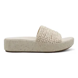 Sachan Bequeme Slip-On Keilabsatz Plateausandalen