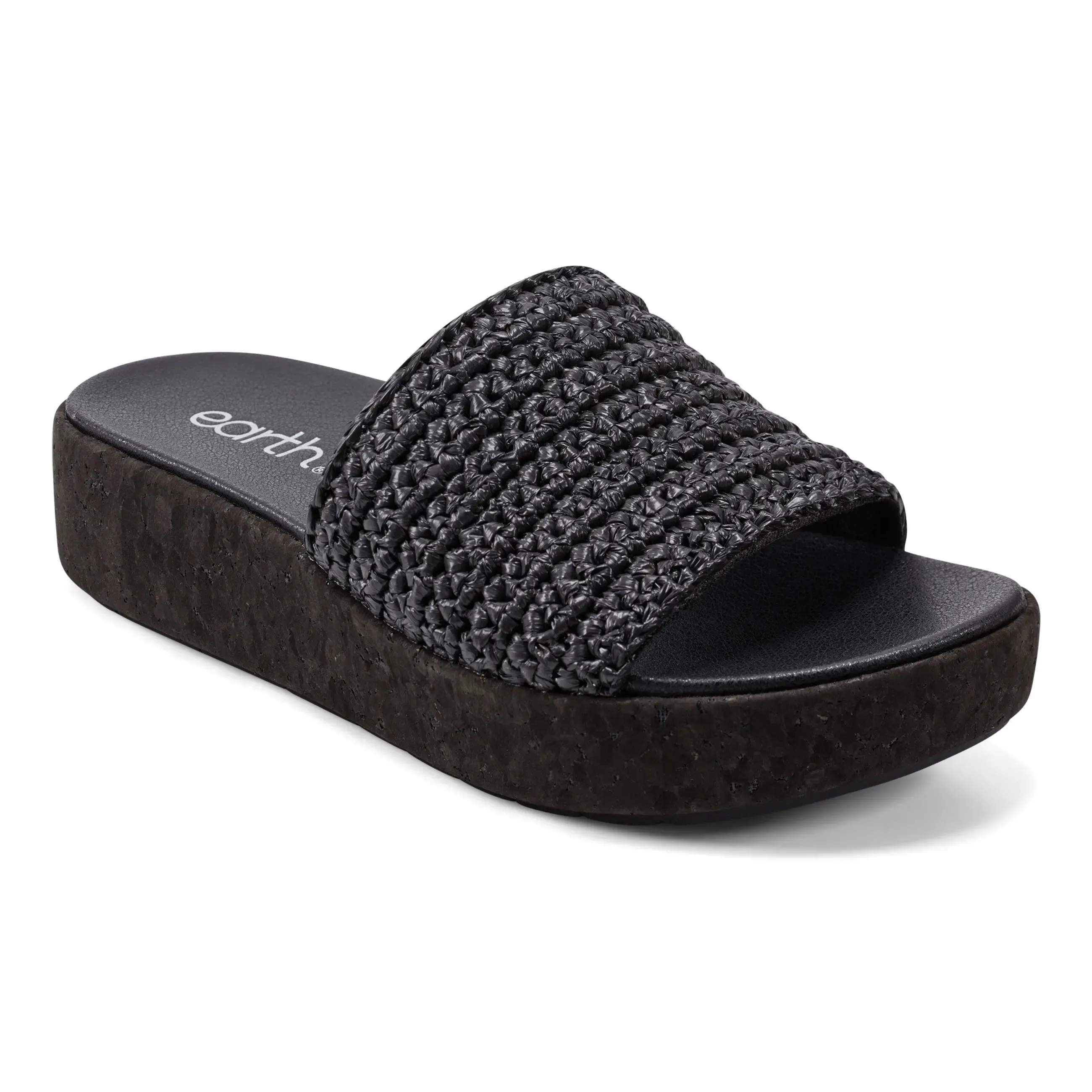 Sachan Bequeme Slip-On Keilabsatz Plateausandalen