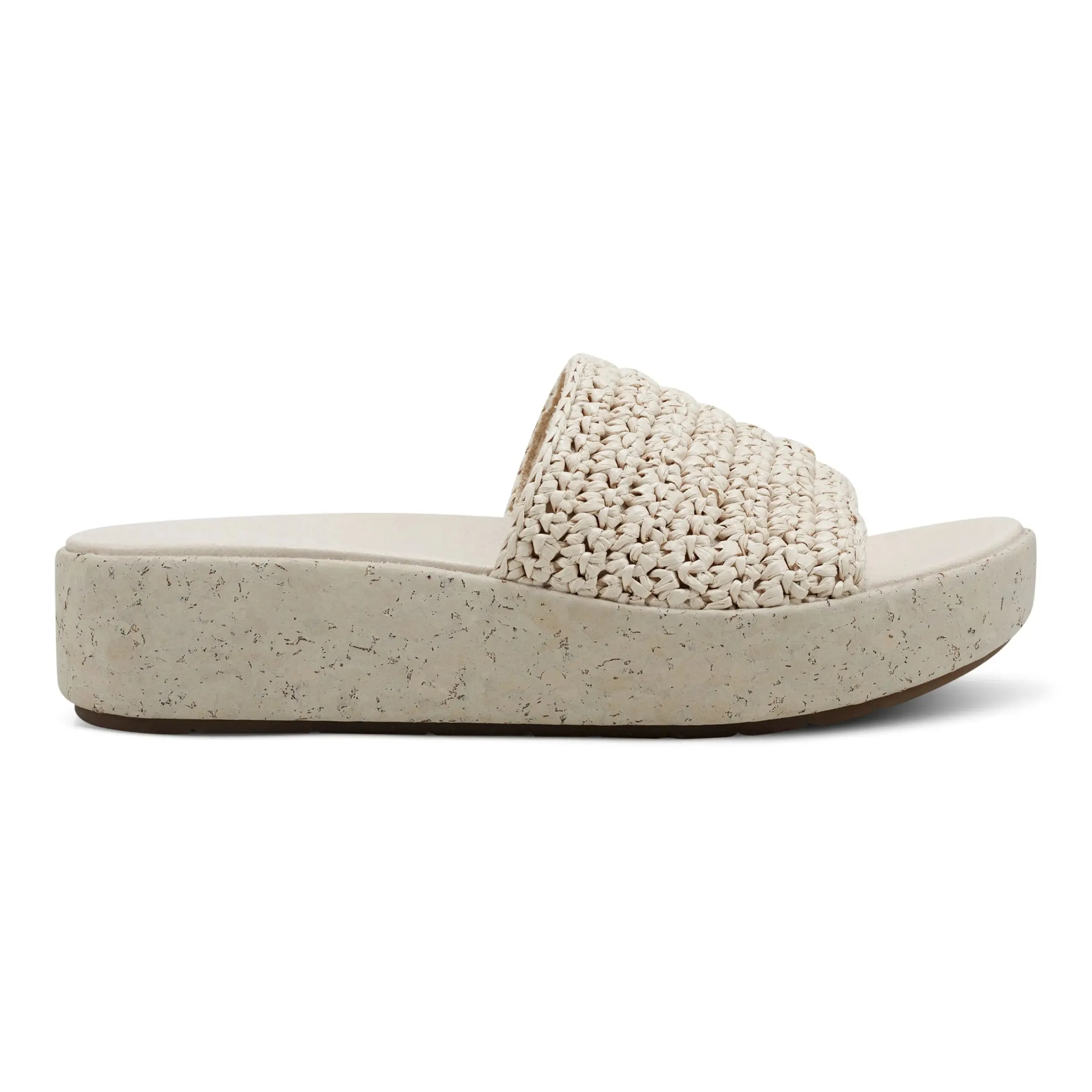 Sachan Bequeme Slip-On Keilabsatz Plateausandalen