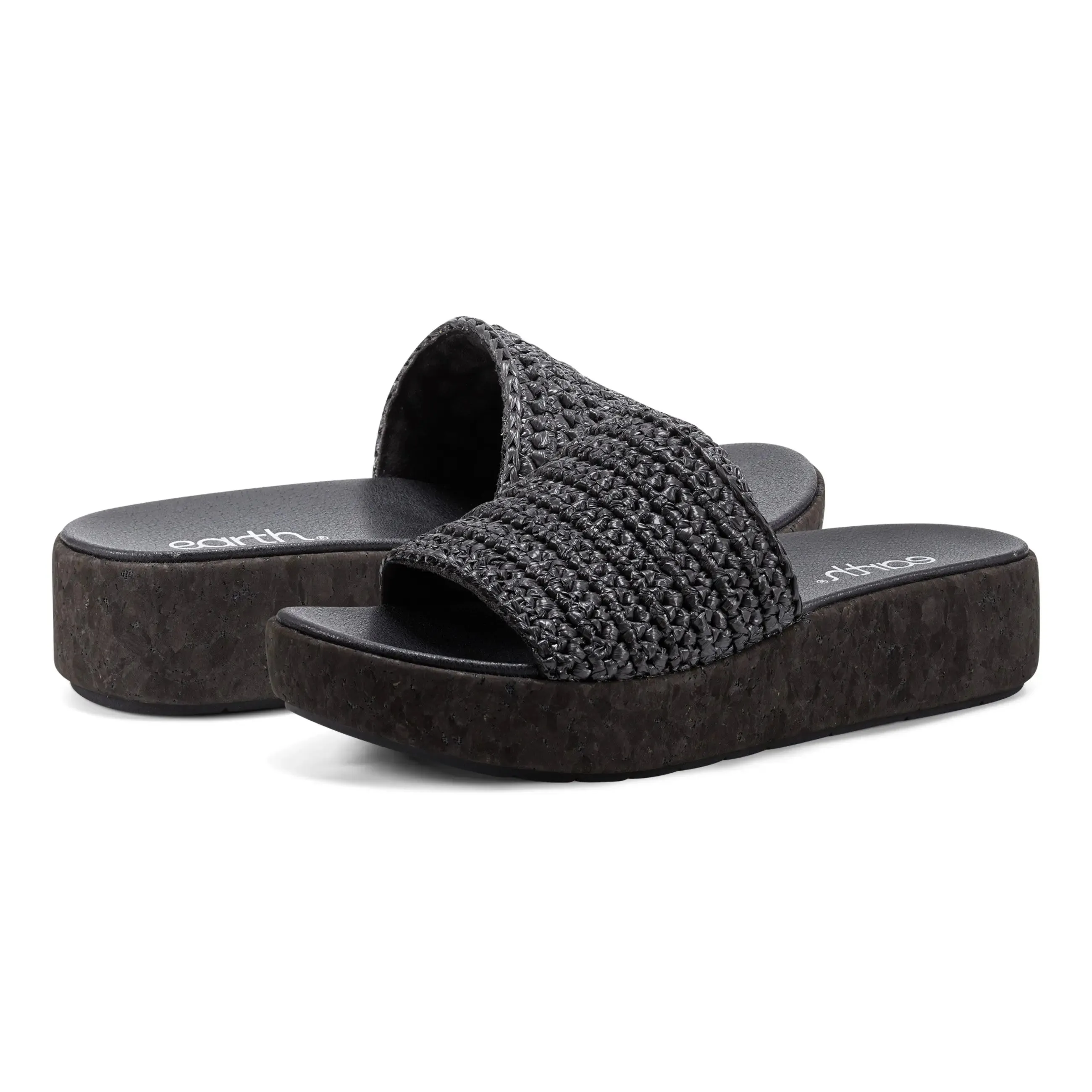 Sachan Bequeme Slip-On Keilabsatz Plateausandalen
