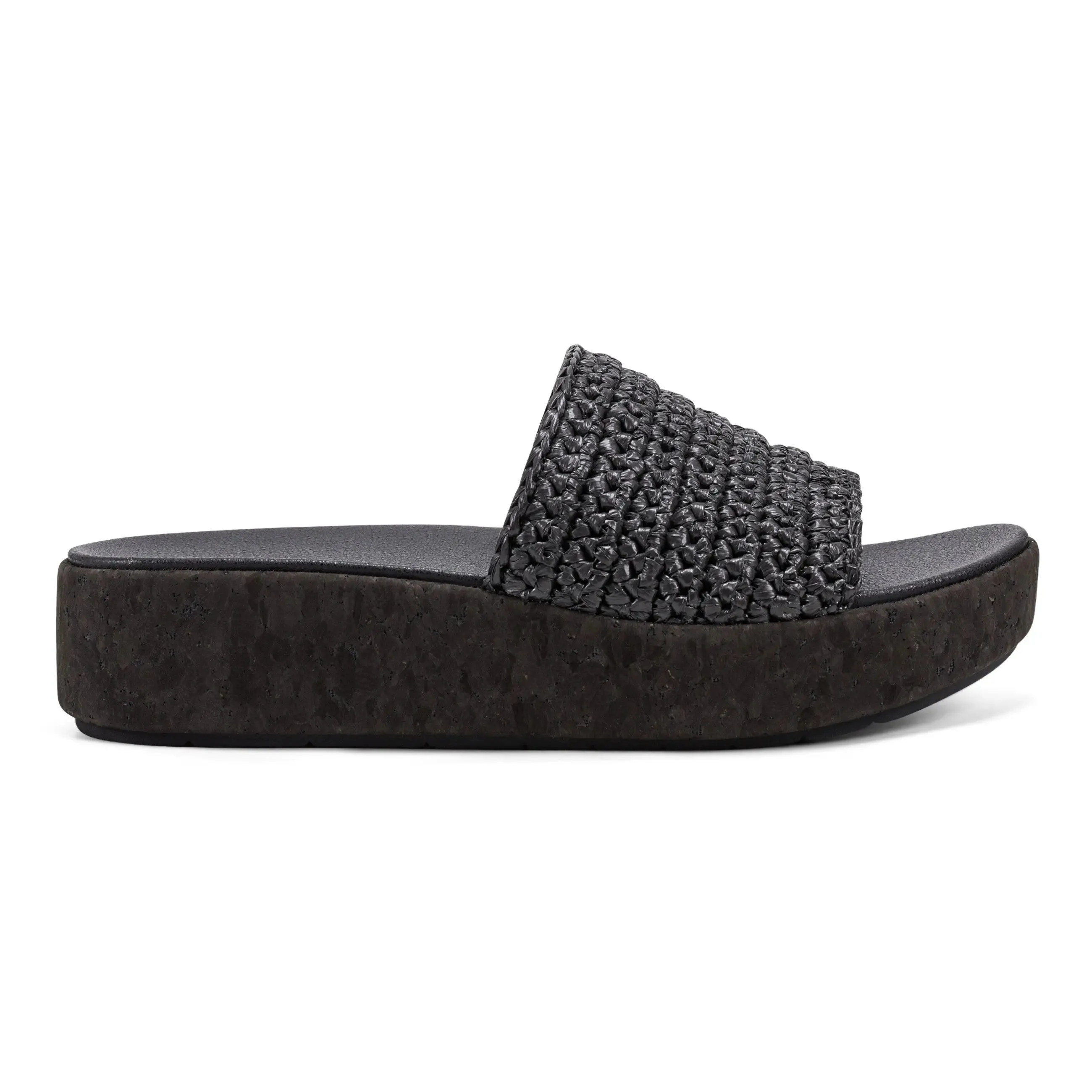 Sachan Bequeme Slip-On Keilabsatz Plateausandalen