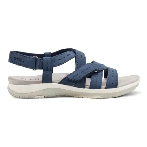 Samsin Rundspitze Riemchen Casual Flache Sandalen