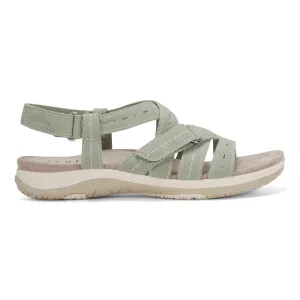 Samsin Rundspitze Riemchen Casual Flache Sandalen