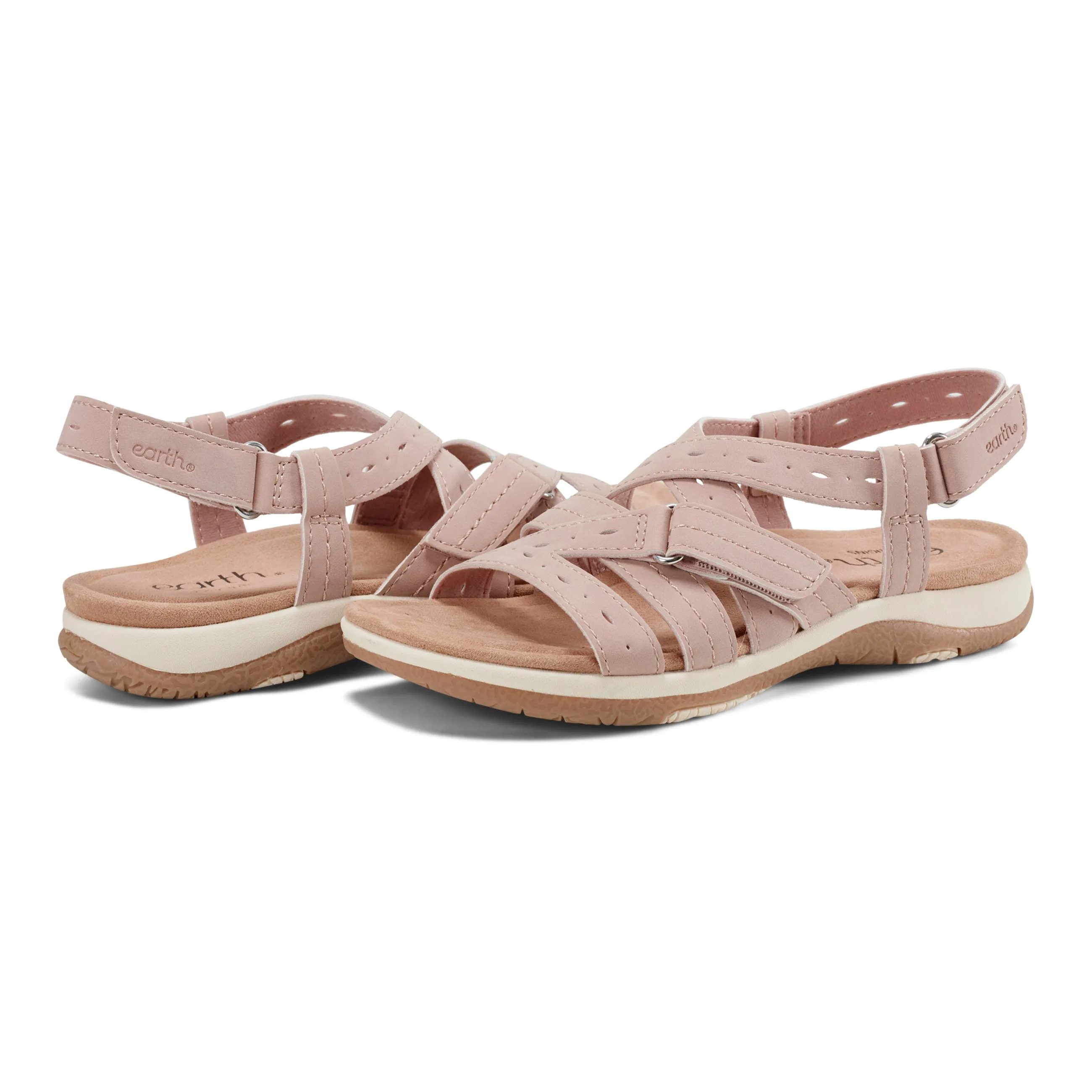 Samsin Rundspitze Riemchen Casual Flache Sandalen