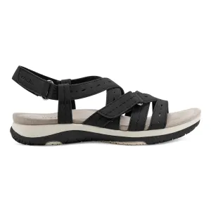 Samsin Rundspitze Riemchen Casual Flache Sandalen