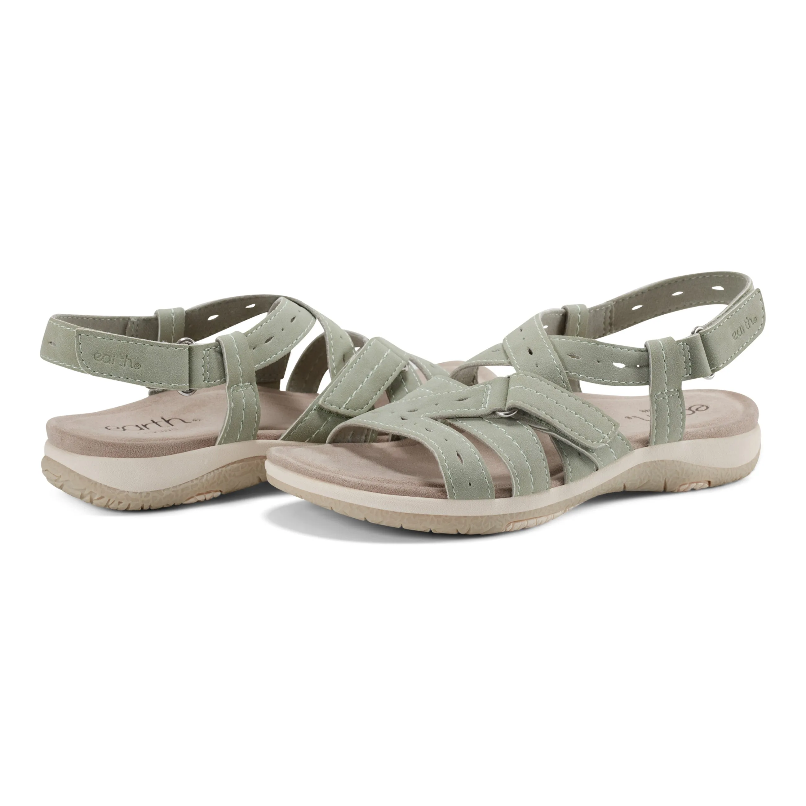 Samsin Rundspitze Riemchen Casual Flache Sandalen