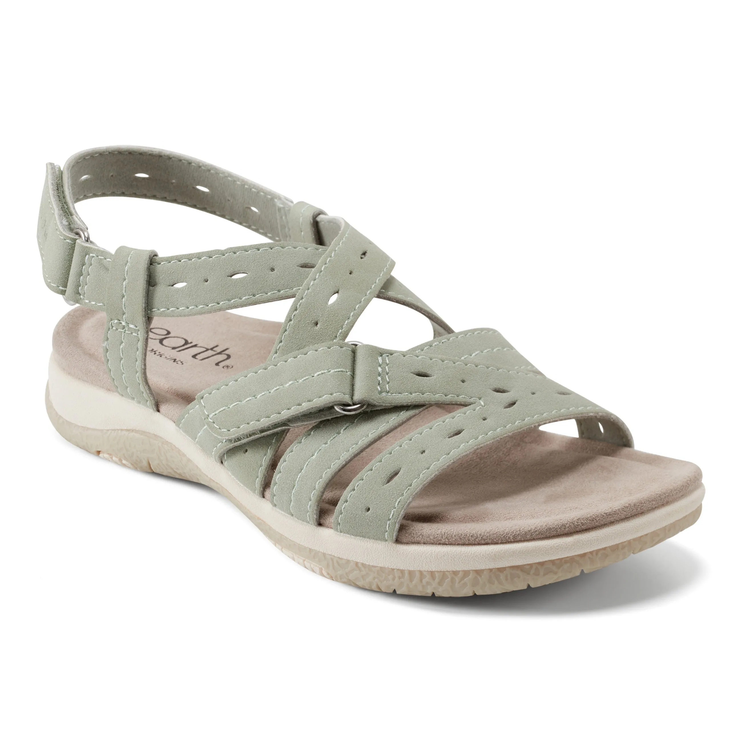 Samsin Rundspitze Riemchen Casual Flache Sandalen