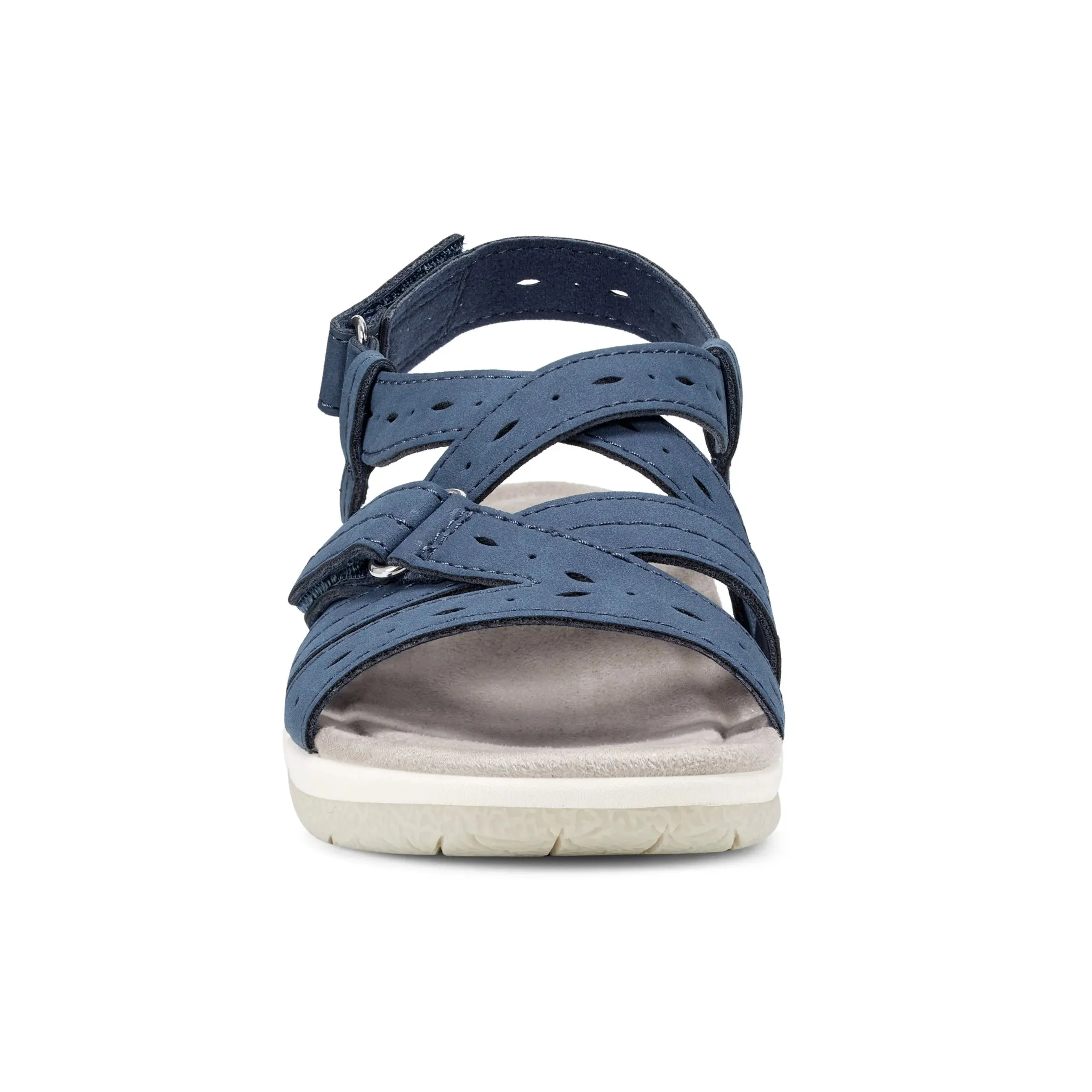 Samsin Rundspitze Riemchen Casual Flache Sandalen
