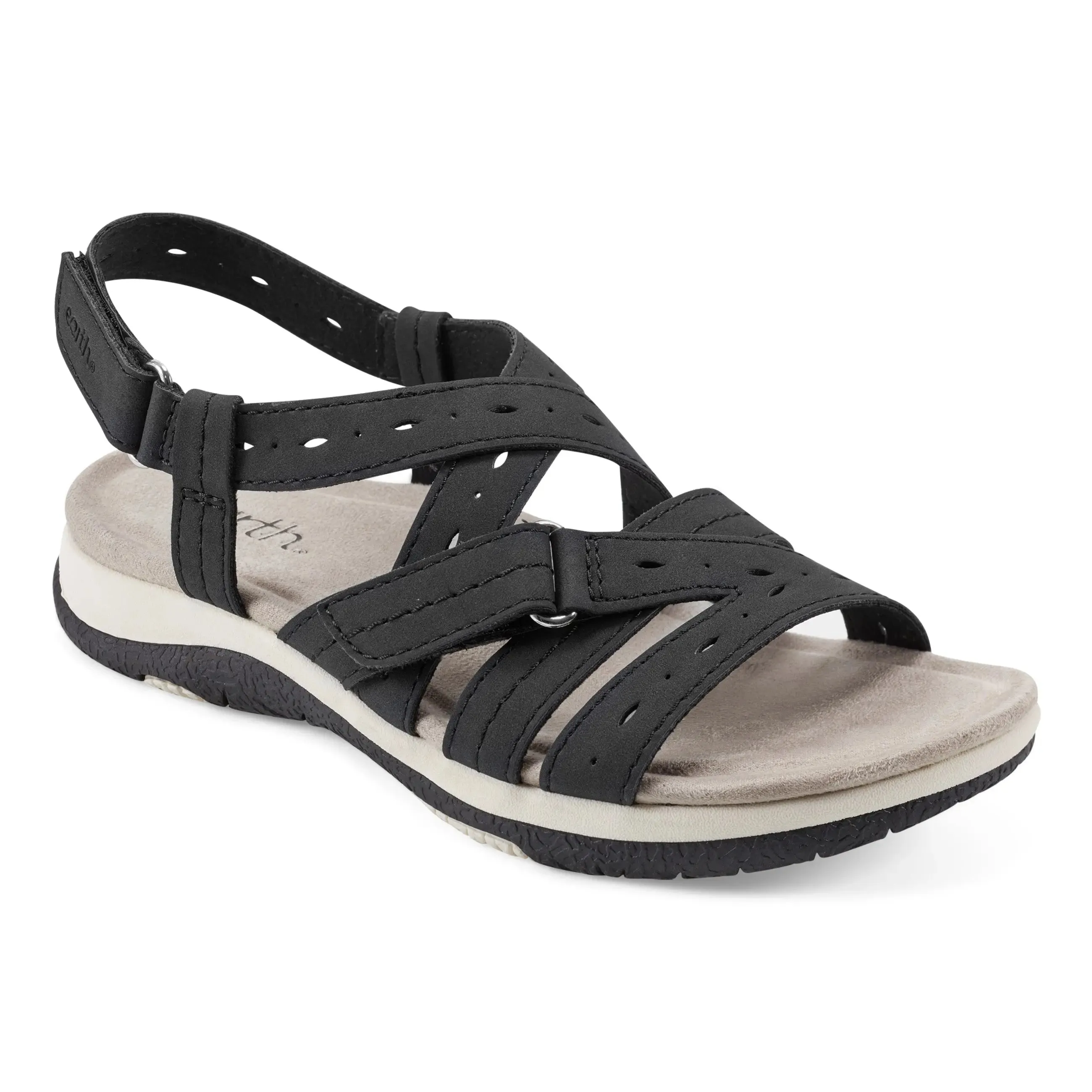 Samsin Rundspitze Riemchen Casual Flache Sandalen
