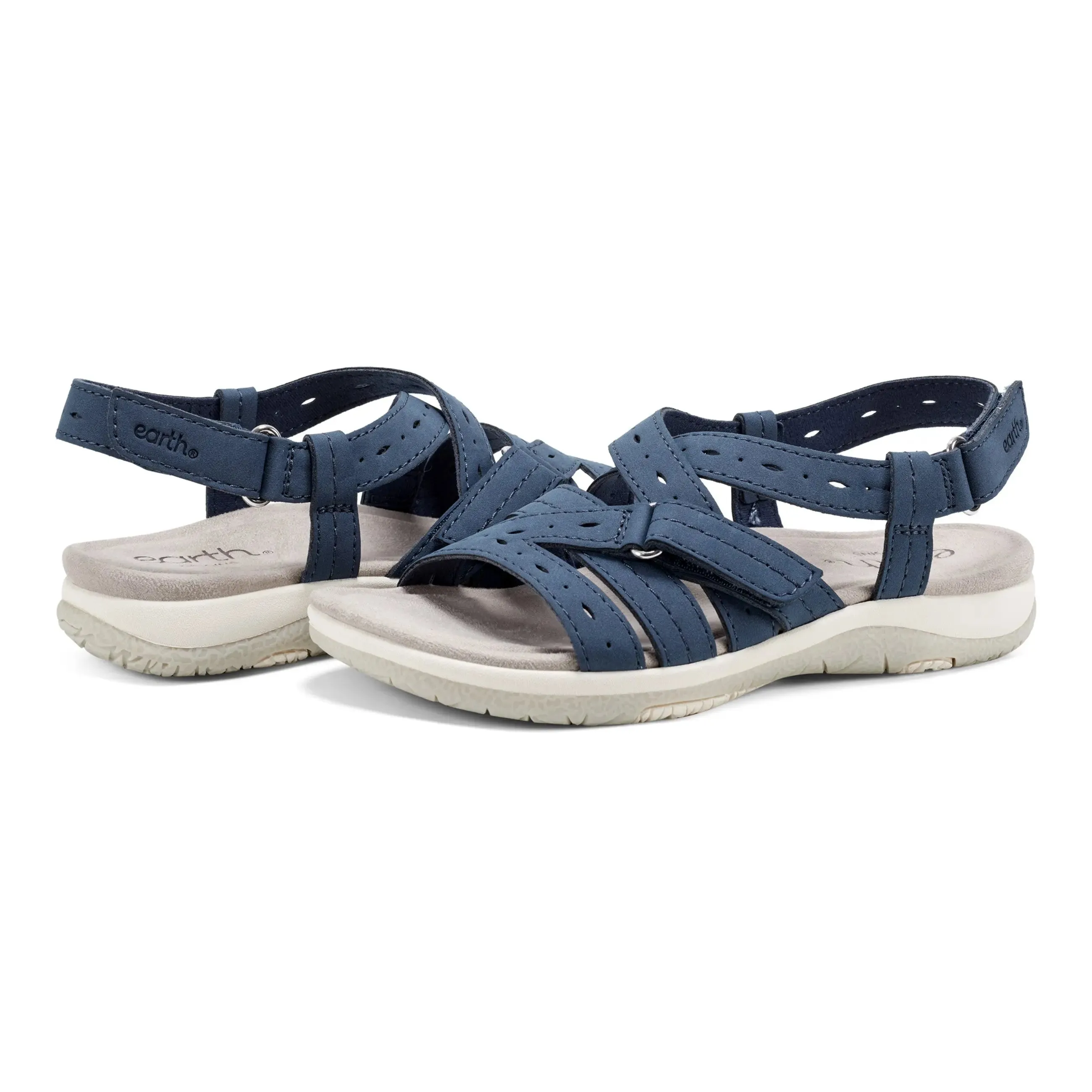 Samsin Rundspitze Riemchen Casual Flache Sandalen