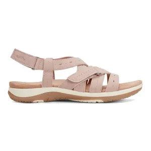 Samsin Rundspitze Riemchen Casual Flache Sandalen