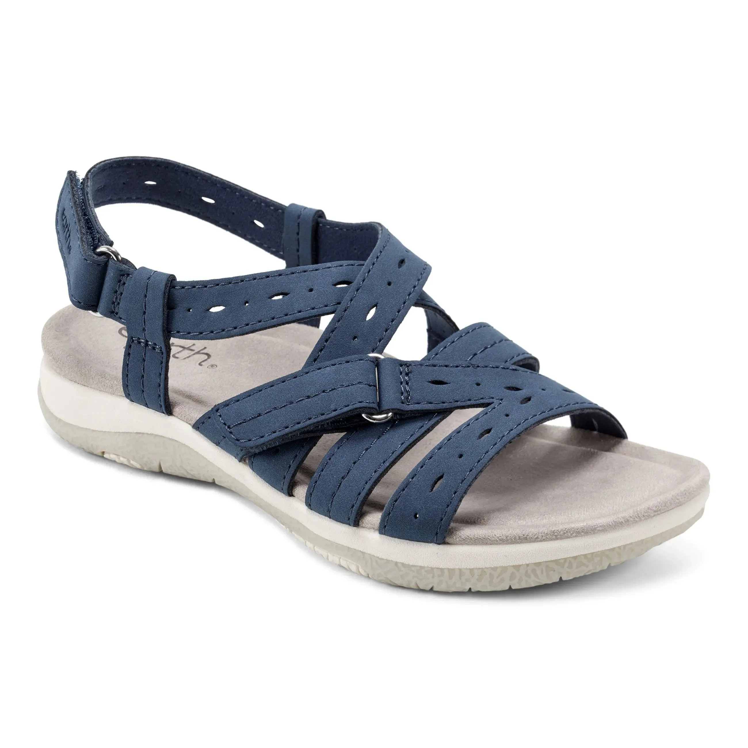 Samsin Rundspitze Riemchen Casual Flache Sandalen