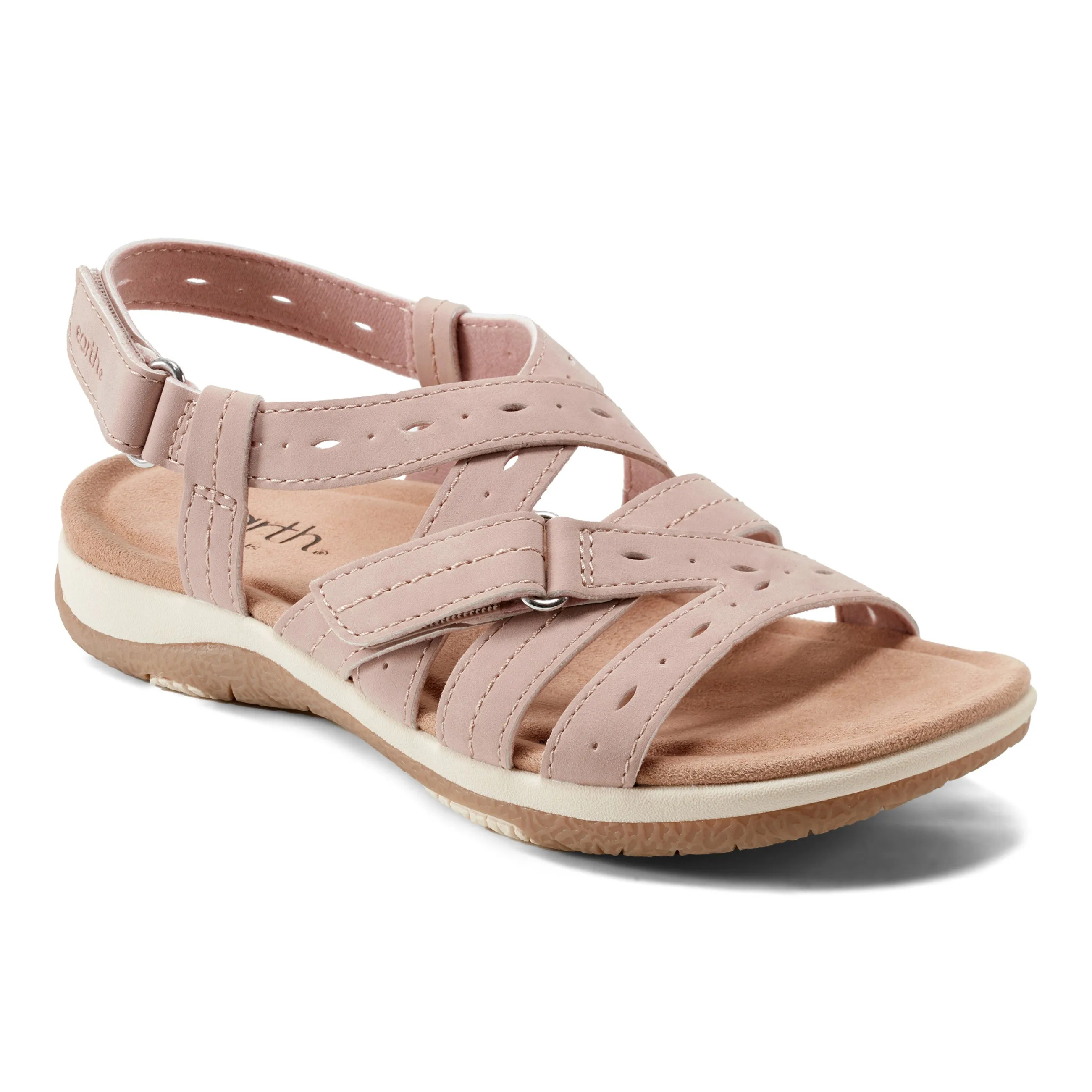Samsin Rundspitze Riemchen Casual Flache Sandalen