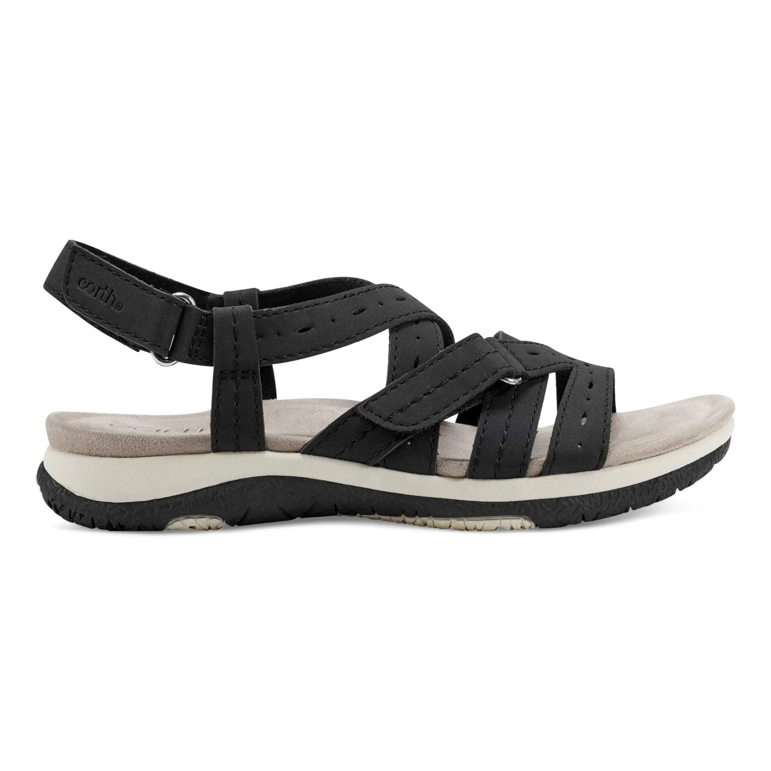 Samsin Rundspitze Riemchen Casual Flache Sandalen