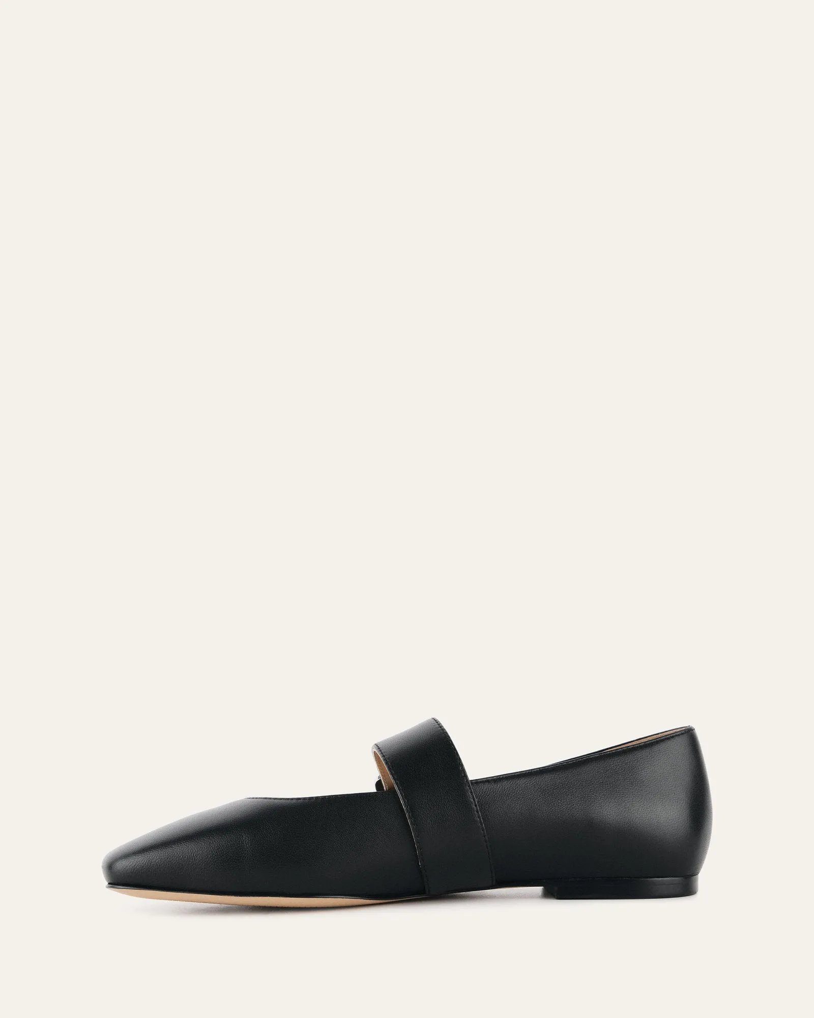 SARAH CASUAL FLATS SCHWARZES LEDER