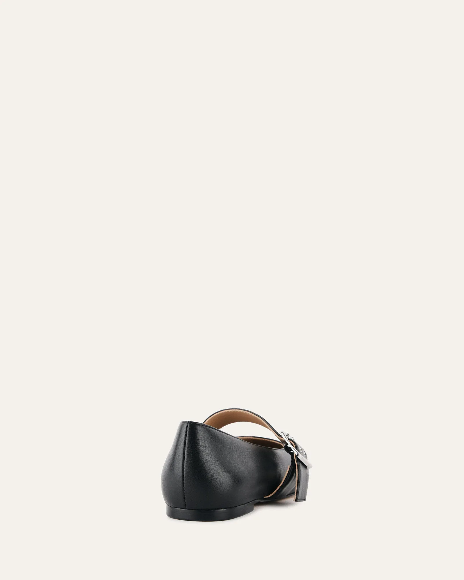SARAH CASUAL FLATS SCHWARZES LEDER