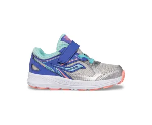 Saucony Schuhe Cohesion 14 A/C Jr. Sneaker Silber/Periwinkle/Türkis (4c-10c)
