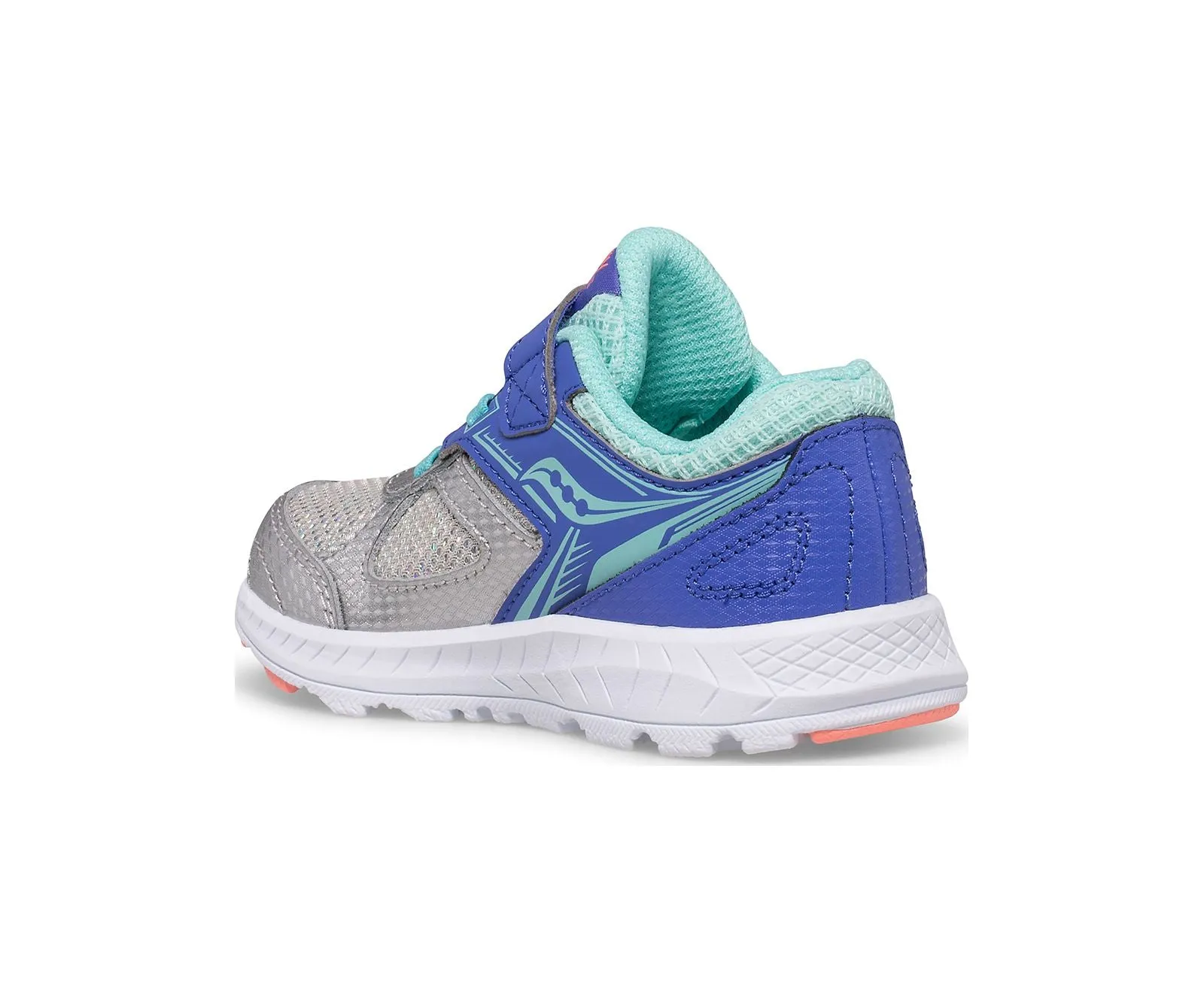 Saucony Schuhe Cohesion 14 A/C Jr. Sneaker Silber/Periwinkle/Türkis (4c-10c)