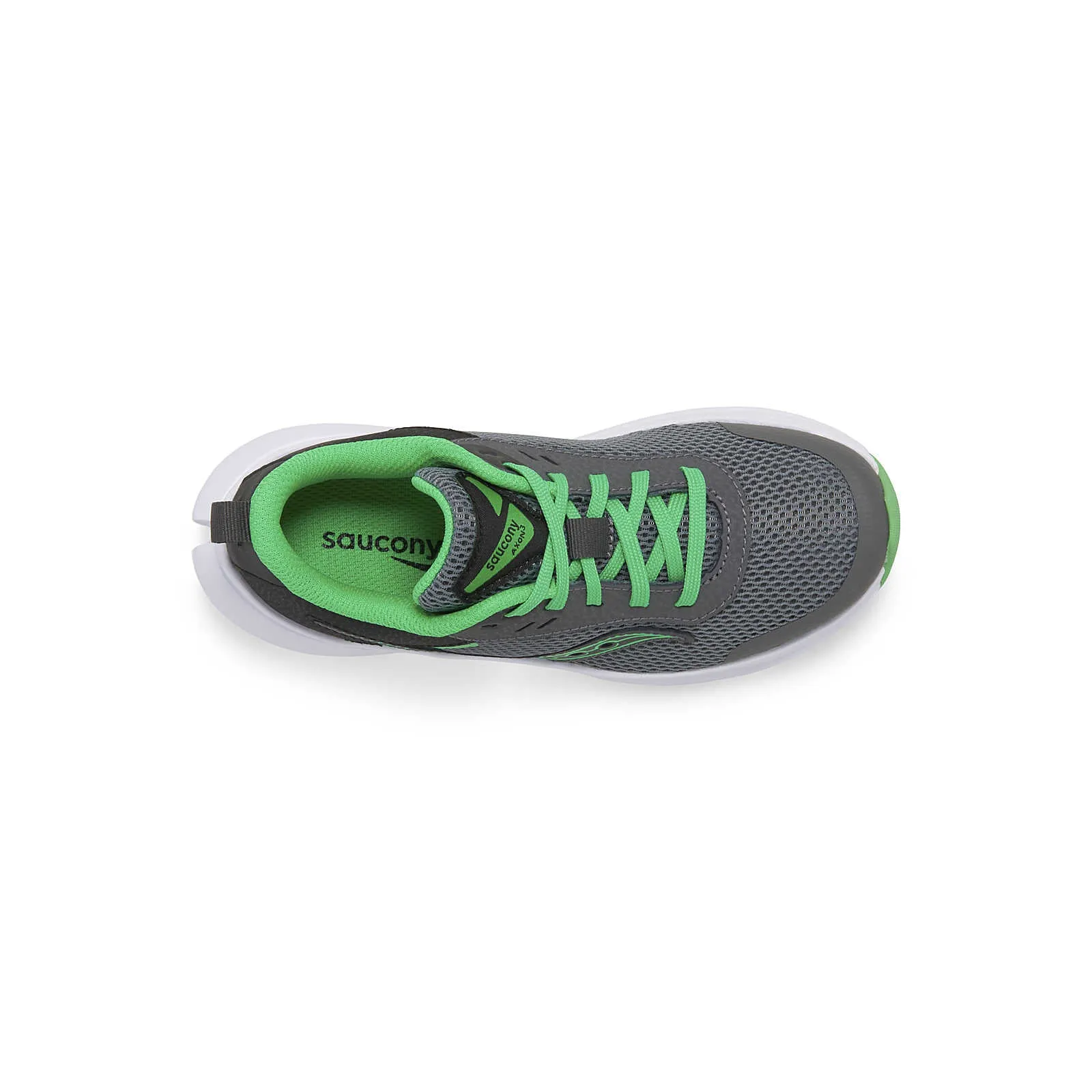 Saucony Schuhe Kinder Axon 3 Grau/Grün (1J-7J)