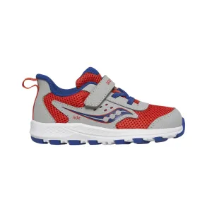Saucony Kleinkind-Ride 10 Jr Grau/Blau/Rot