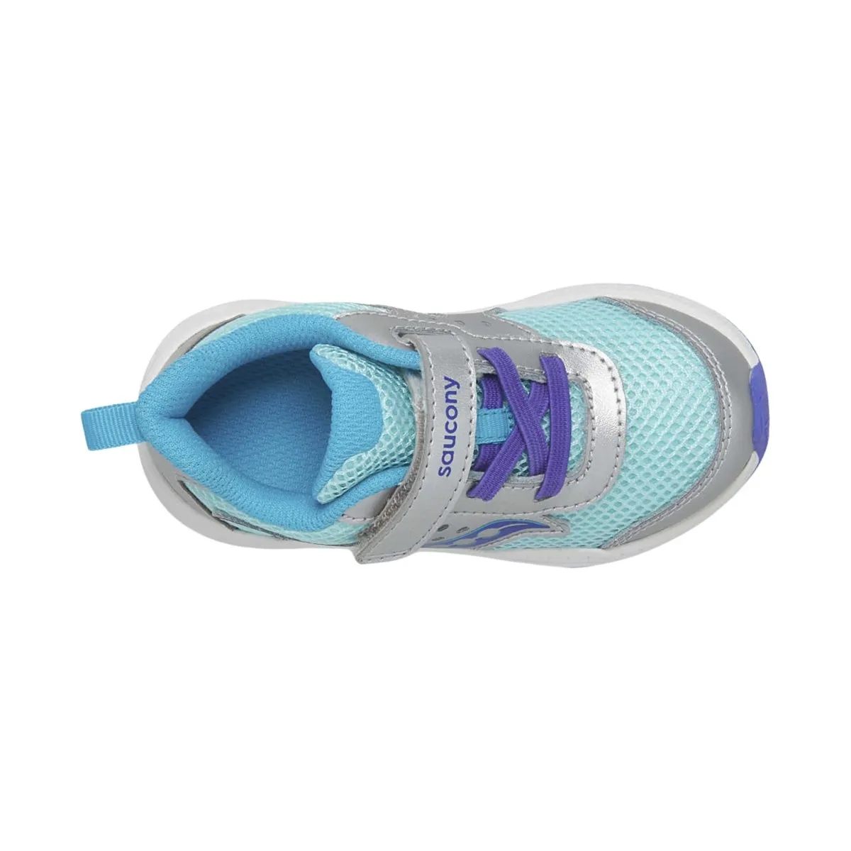 Saucony Kleinkind-Ride 10 Jr Silber/Türkis