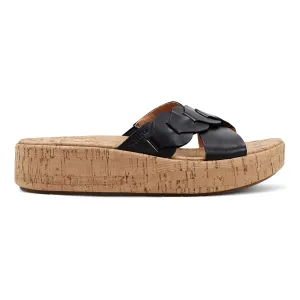 Scotti Bequeme Slip-On Keilabsatz Plateausandalen
