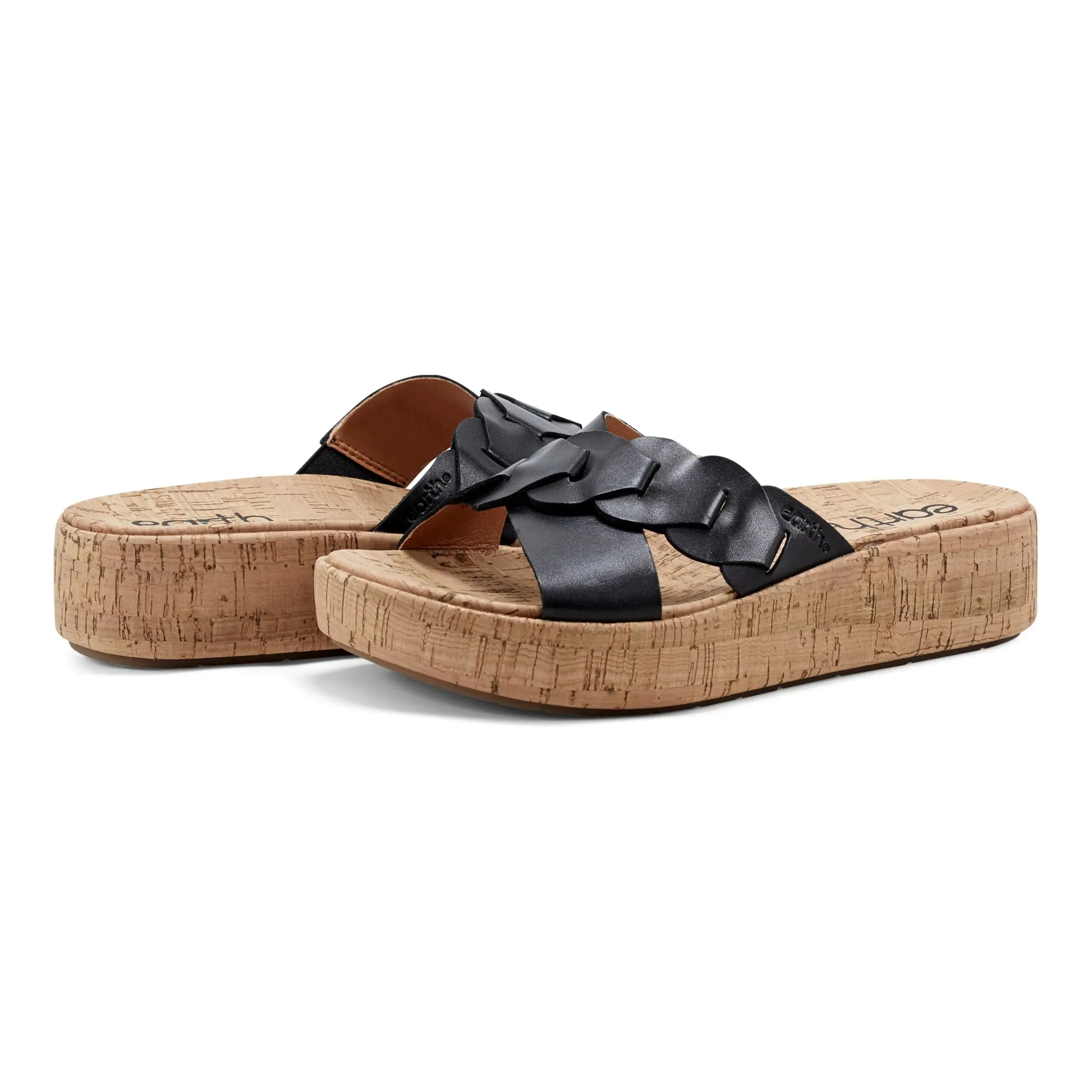 Scotti Bequeme Slip-On Keilabsatz Plateausandalen
