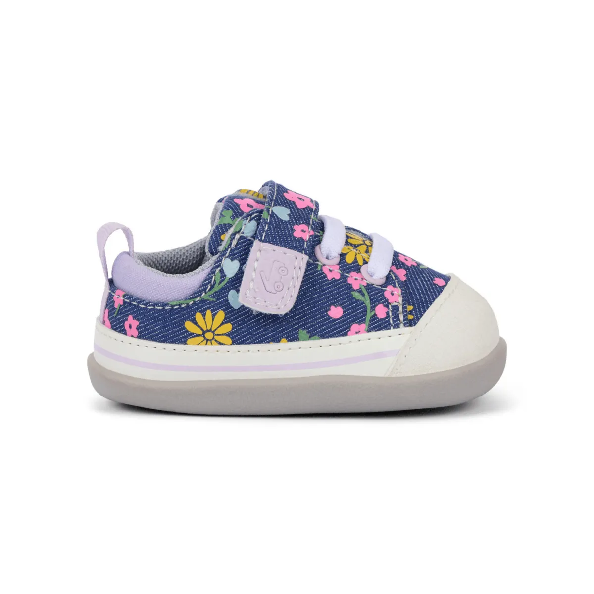 See Kai Run Kleinkind-Stevie Mini Blau Denim/Blumenmuster