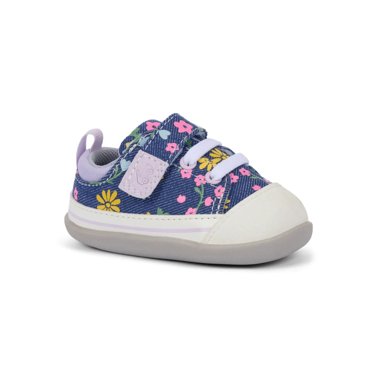 See Kai Run Kleinkind-Stevie Mini Blau Denim/Blumenmuster