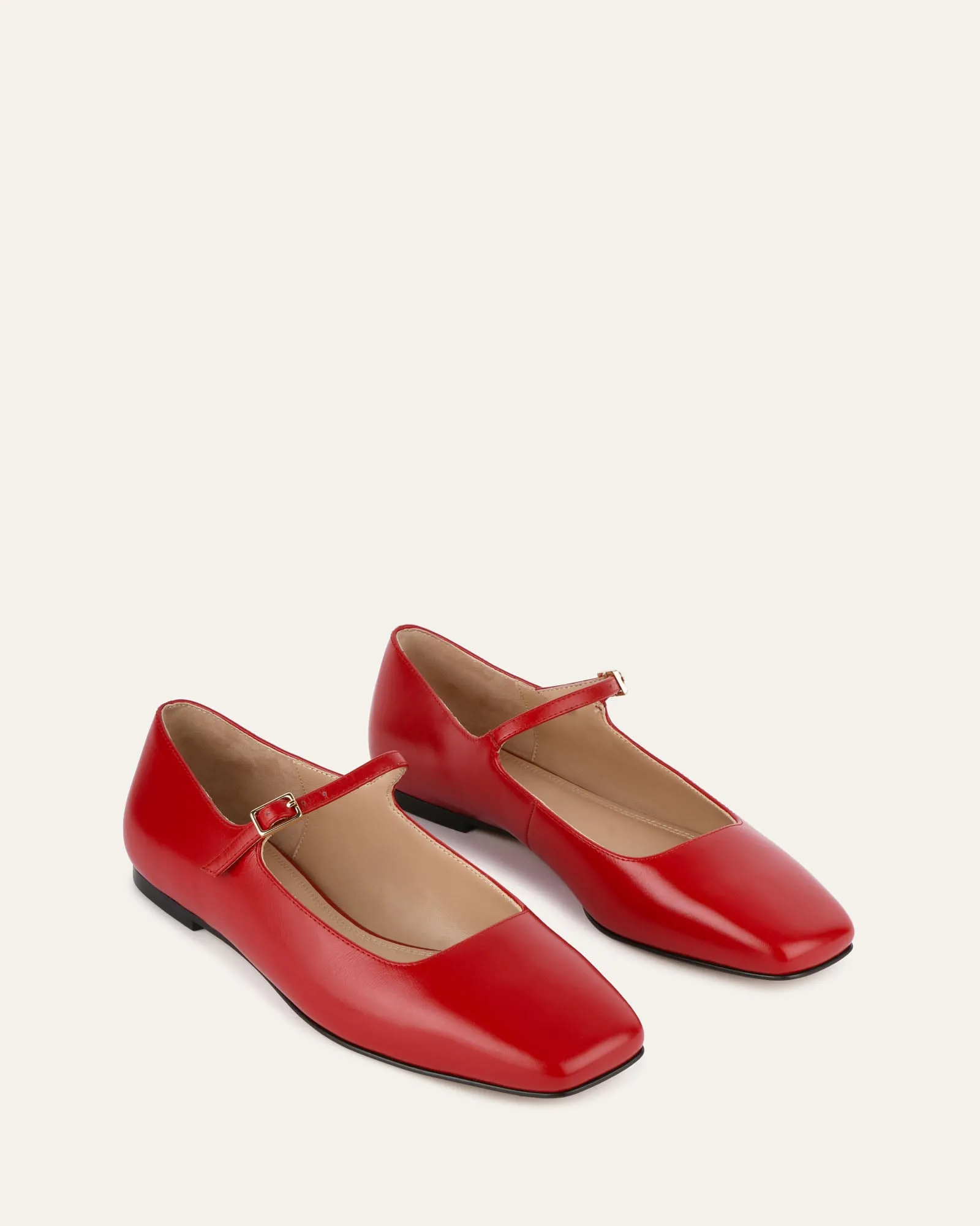 SERENITY CASUAL FLATS SALSA LEDER
