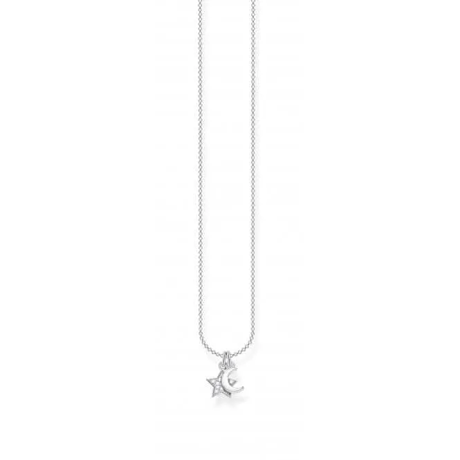 Silberner Stern & Mond Halskette 45cm KE2068-051-14-L45v Thomas Sabo Halsketten