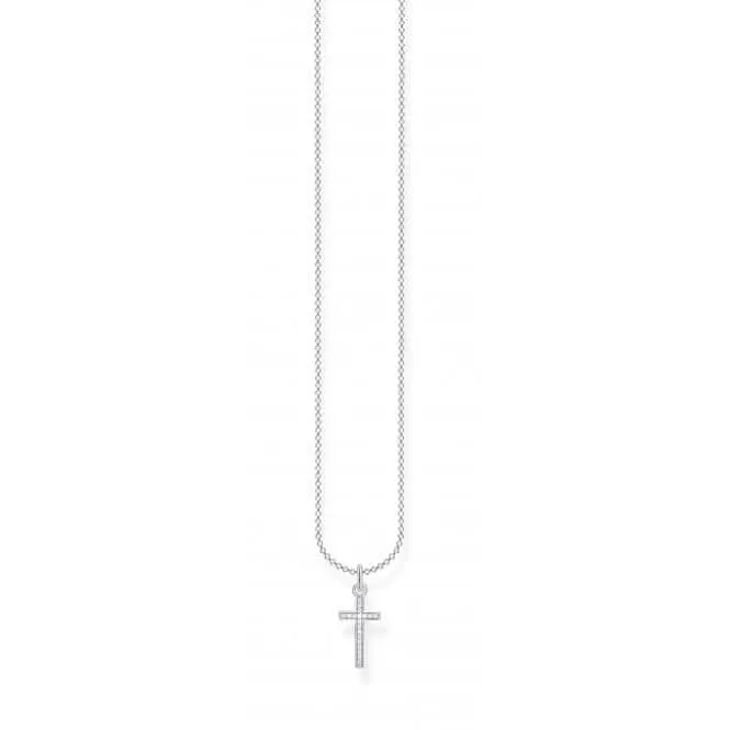 Silberne Zirkonia-Kreuzkette 45cm KE2043-051-14-L45v Thomas Sabo Ketten