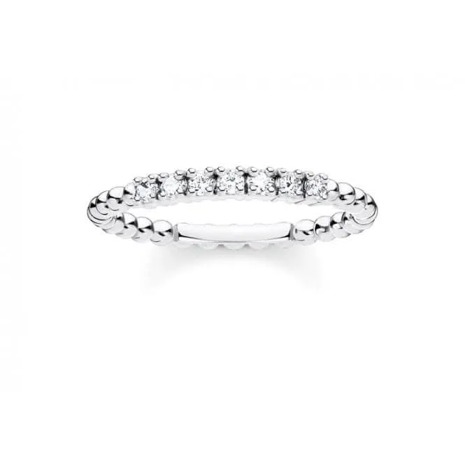 Silberner Zirkonia-Punkt-Stapelring TR2323-051-14 Thomas Sabo Ringe
