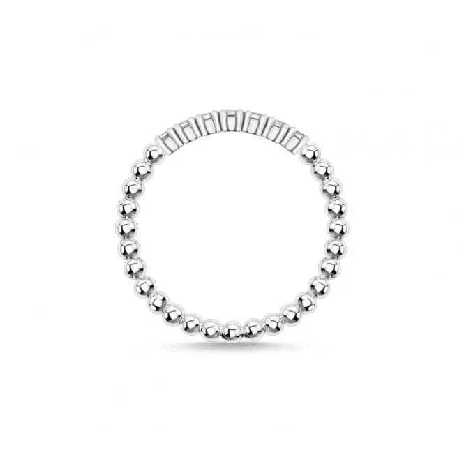 Silberner Zirkonia-Punkt-Stapelring TR2323-051-14 Thomas Sabo Ringe