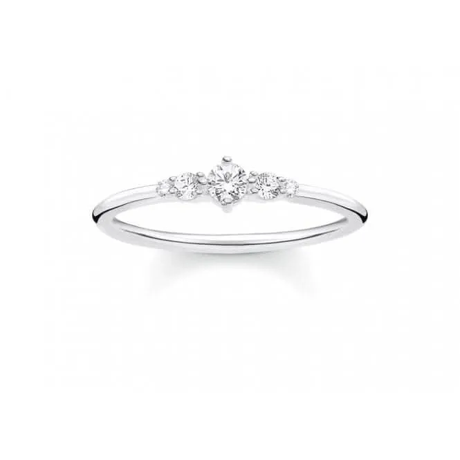 Silberfarbener Zirkonia Vintage Stapelring TR2324-051-14 Thomas Sabo Ringe