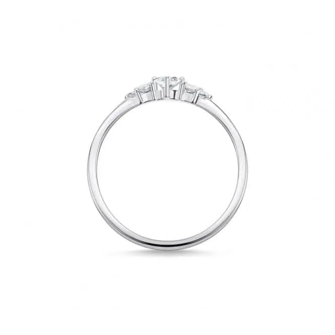 Silberfarbener Zirkonia Vintage Stapelring TR2324-051-14 Thomas Sabo Ringe