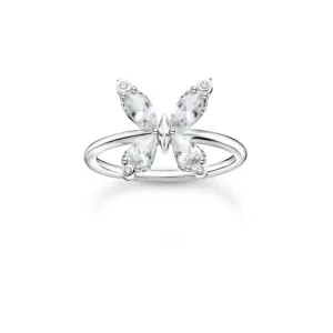 Silberfarbener Zirkonia-Schmetterlingsring TR2356-051-14 Thomas Sabo Ringe