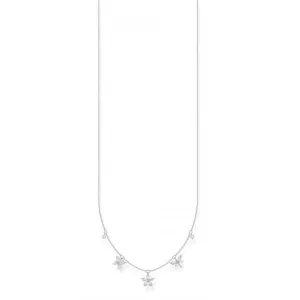 Silber Zirkonia Weiße Blumen Halskette KE2100-051-14-L45V Thomas Sabo Halsketten