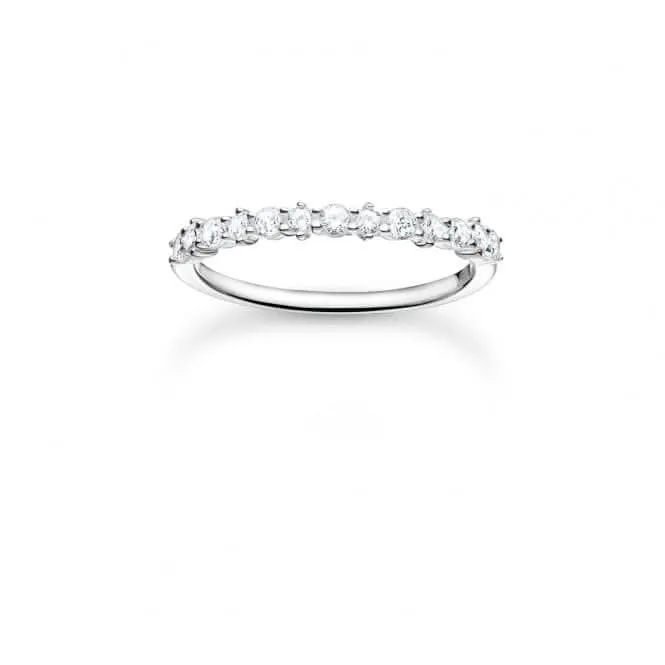 Silber Zirkonia Weiße Steine Ring TR2343-051-14 Thomas Sabo Ringe