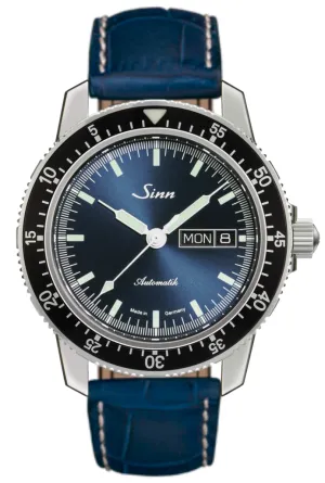 Sinn Uhren Sinn 104 St Sa I B Alligator Blau Weiß Stich Uhr