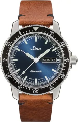 Sinn Uhren Sinn 104 St Sa I B Vintage Braun Lederarmbanduhr